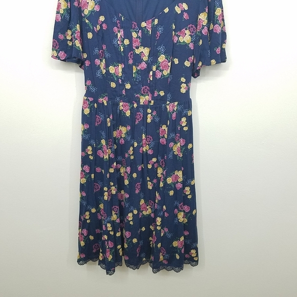 Torrid x Outlander Series Floral Botanical Skater Dress Women's Size 14 - Picture 7 of 13